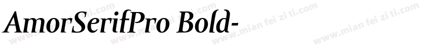 AmorSerifPro Bold字体转换